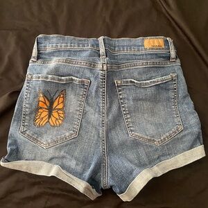 Hand painted 🦋 Garage Women's Classic Blue Jean Shorts